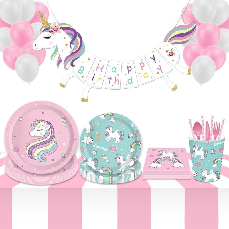 SWEET UNICORN PAPER PLATES