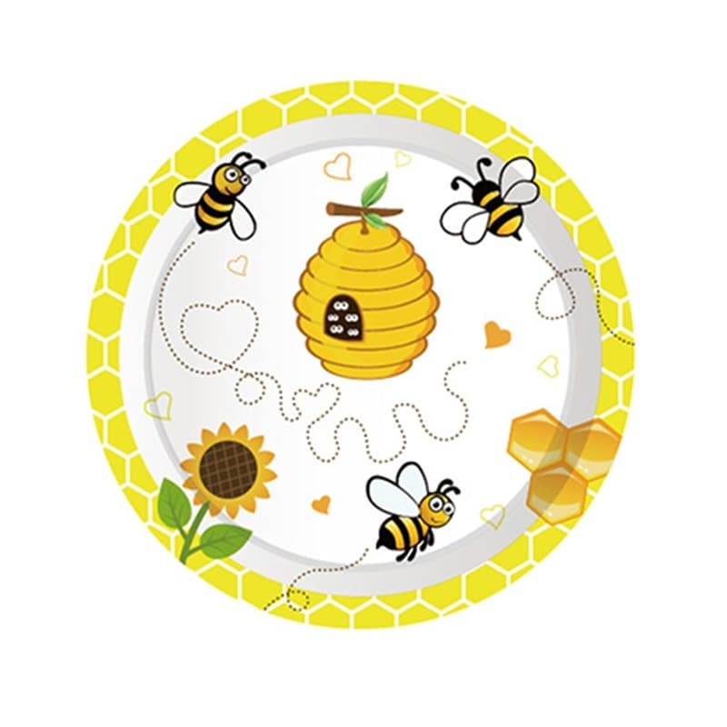 BEE PAPER PLATES