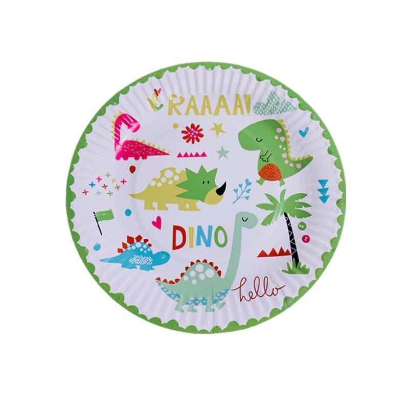 DINO PAPER PLATES