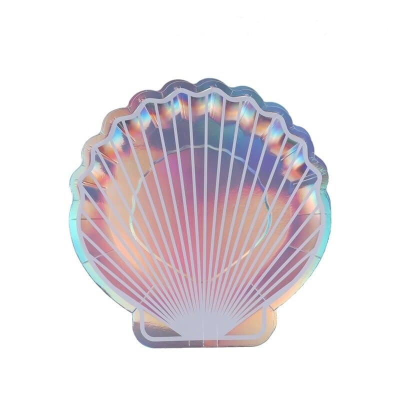 MERMAID SHELL PAPER PLATE